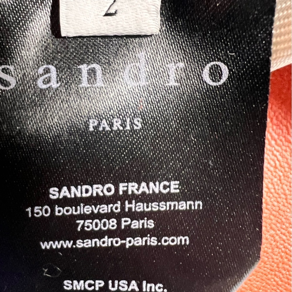 Sandro Aubin Seamed Leather Mini Skirt In Caramel - Picture 8 of 16